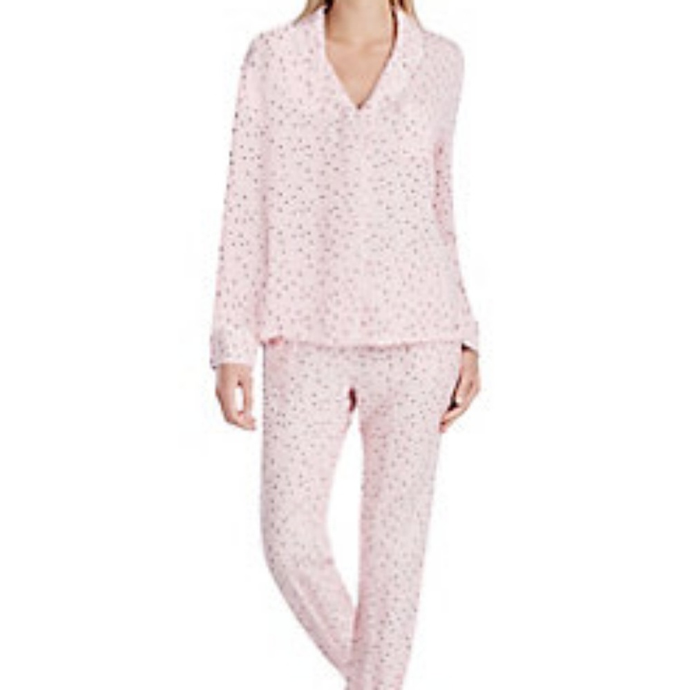 Kensie Pink Pajama Set with Star Print